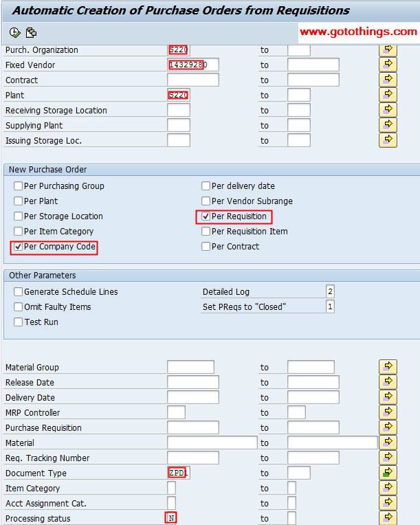 Auto PO Not Generating Using ME59 or ME59N in SAP